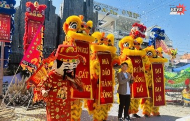 Dịch vụ Múa lân Sư Rồng Quy Nhơn Bình Định – Thành công và may mắn (1)